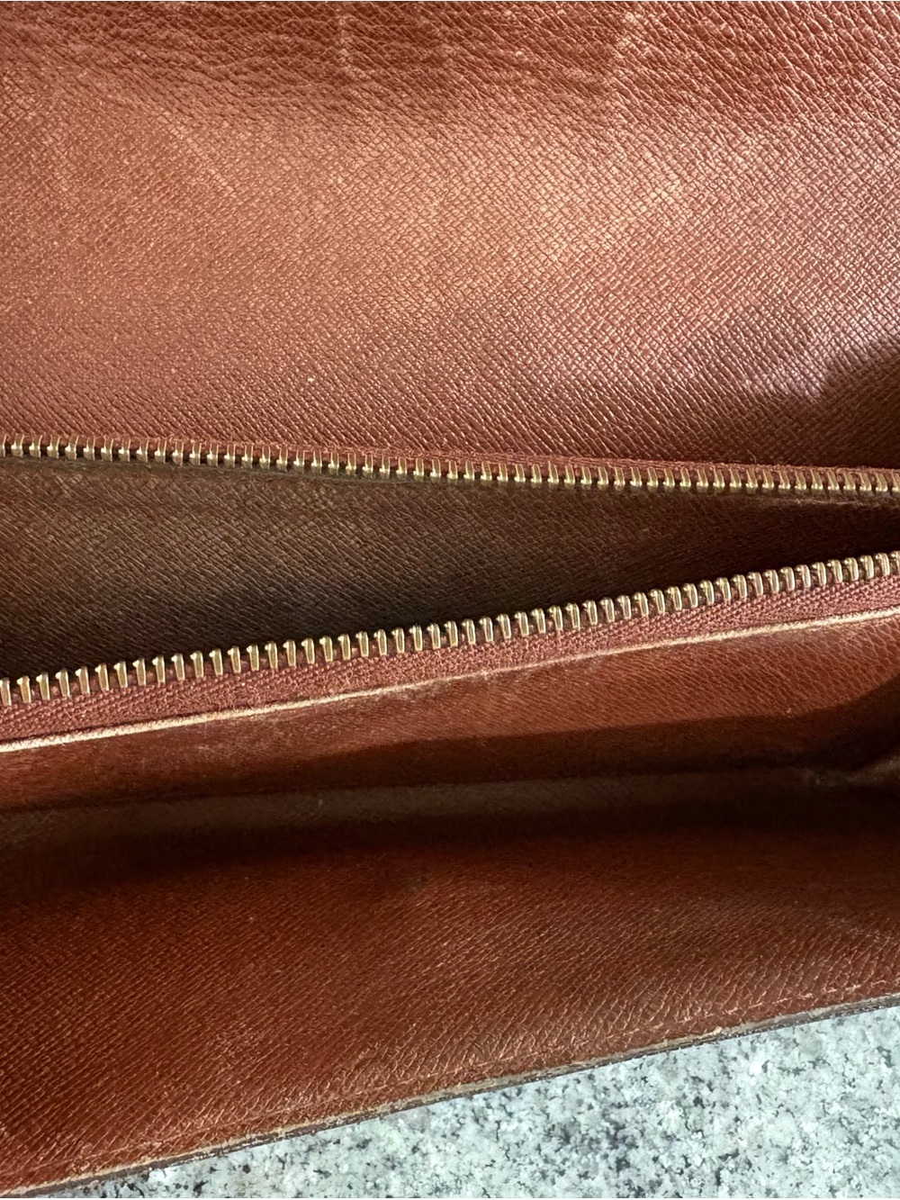 Louis Vuitton Brown Monogram Canvas Fold Wallet with Gold Snap - Picture 6 of 11